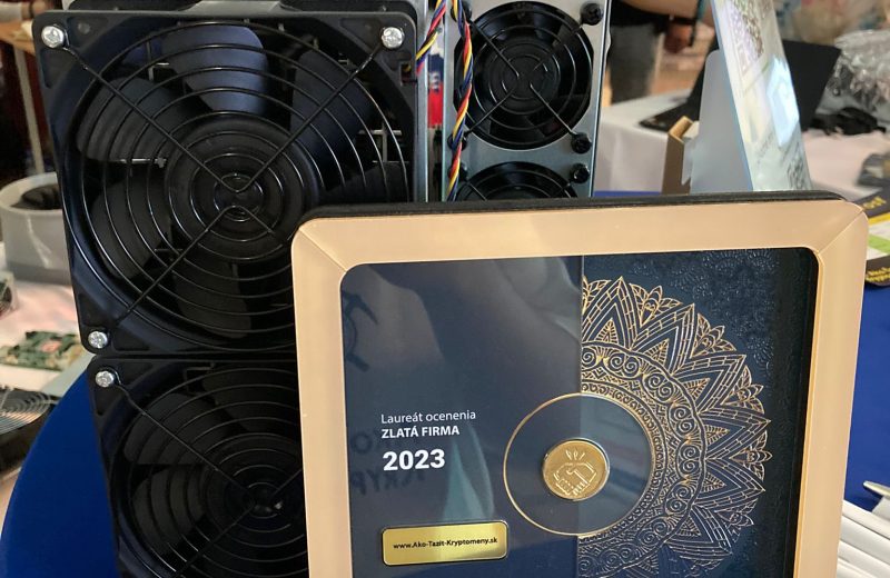 Laureát ocenenia zlatá firma 2023 ako tazit kryptomeny